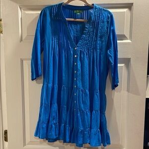 J. Crew Blue Swim Coverup